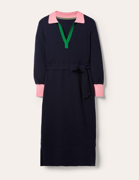 Harriet Knitted Midi Dress - Navy Harriet Knitted Midi Dress - Navy