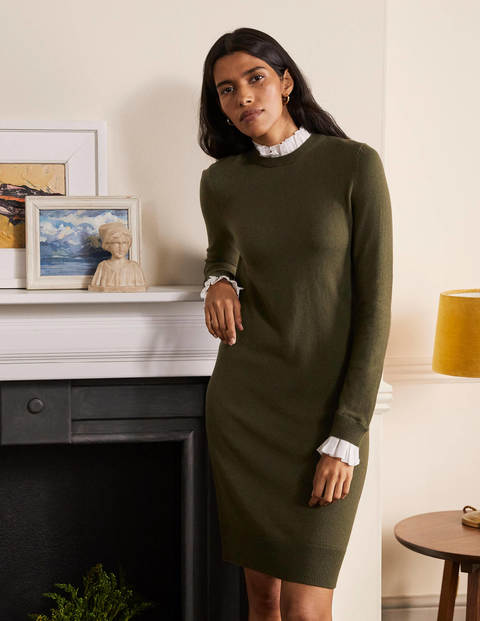 Beatrice Knitted Dress - Classic Khaki Beatrice Knitted Dress - Classic Khaki
