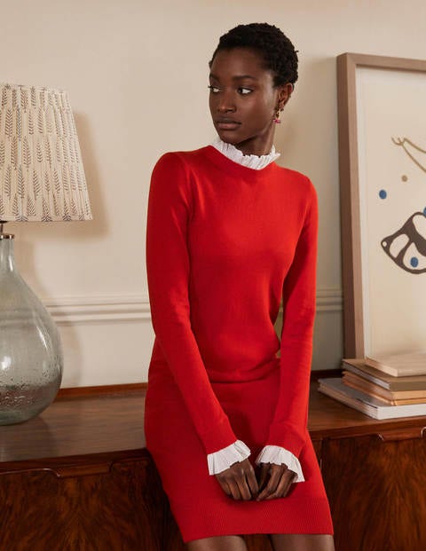 Beatrice Knitted Dress - Blazer Red Beatrice Knitted Dress - Blazer Red