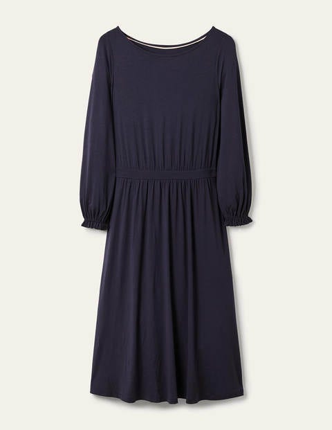 Evelyn Jersey Midi Dress - Navy Evelyn Jersey Midi Dress - Navy