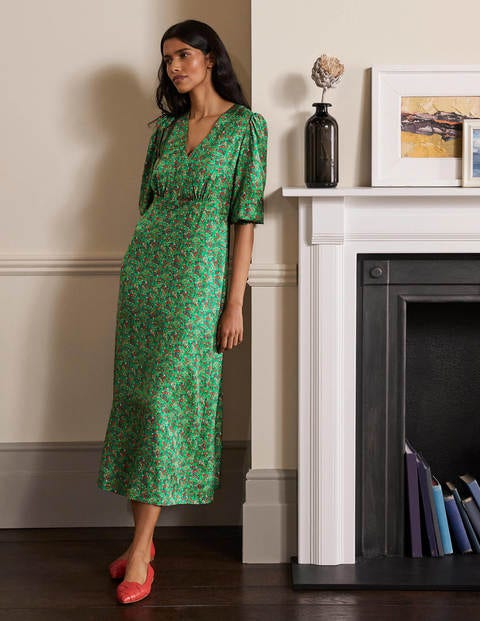 Iris Midi Dress - Sapling, Pretty Floral Iris Midi Dress - Sapling, Pretty Floral