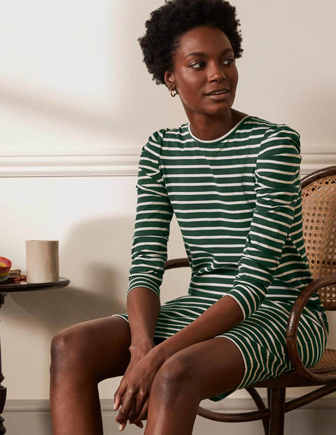 Imogen Breton Dress - Palm Leaf/Ivory Imogen Breton Dress - Palm Leaf/Ivory
