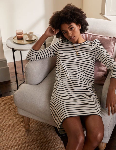 Imogen Breton Dress - Ivory/Navy Imogen Breton Dress - Ivory/Navy