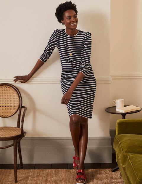 Imogen Breton Dress - Navy/Ivory Imogen Breton Dress - Navy/Ivory