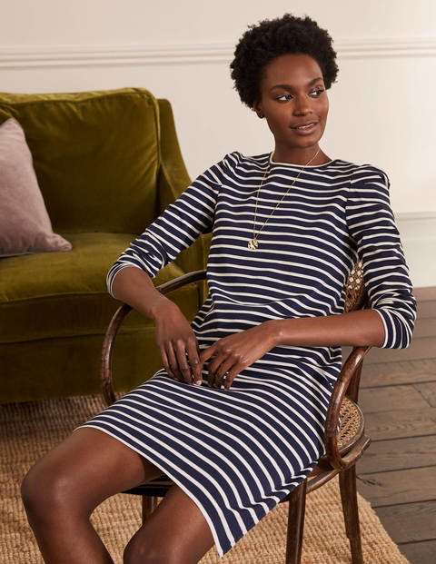 Imogen Breton Dress - Navy/Ivory Imogen Breton Dress - Navy/Ivory