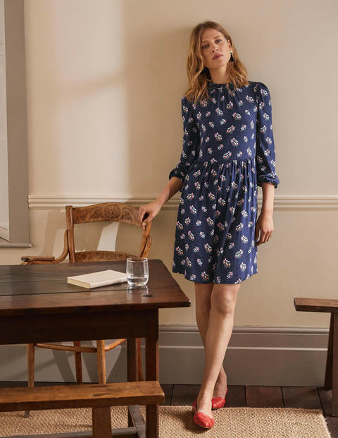 Clara Jersey Dress - Navy, Pretty Bird Clara Jersey Dress - Navy, Pretty Bird