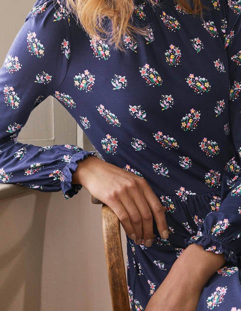 Clara Jersey Dress - Navy, Pretty Bird Clara Jersey Dress - Navy, Pretty Bird