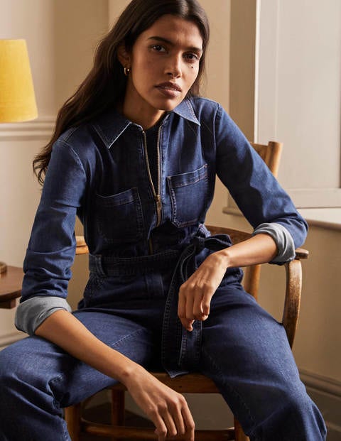 Zip-through Boilersuit - Dark Vintage Zip-through Boilersuit - Dark Vintage