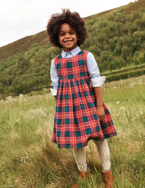 Cordelia Dress - Damask Pink Check Cordelia Dress - Damask Pink Check