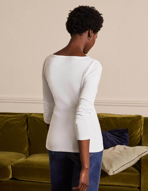 Essential Boatneck - White Essential Boatneck - White