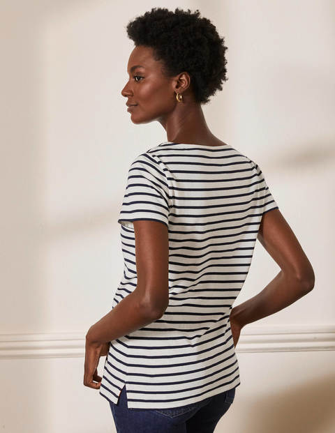 Short Sleeve Breton - Ivory/Navy Short Sleeve Breton - Ivory/Navy