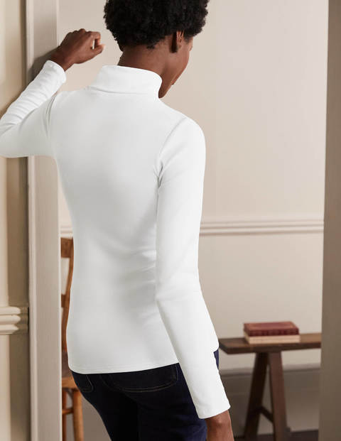 Basic-Rollkragenpullover - Weiß Basic-Rollkragenpullover - Weiß