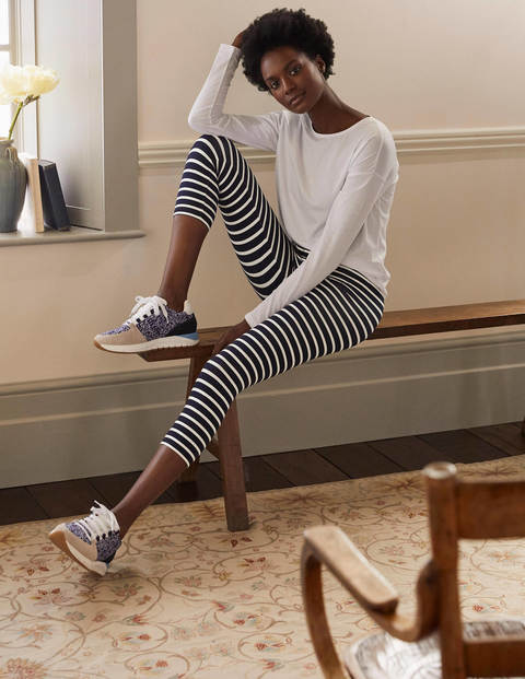 Legging court fétiche - Rayé bleu marine et ivoire Legging court fétiche - Rayé bleu marine et ivoire