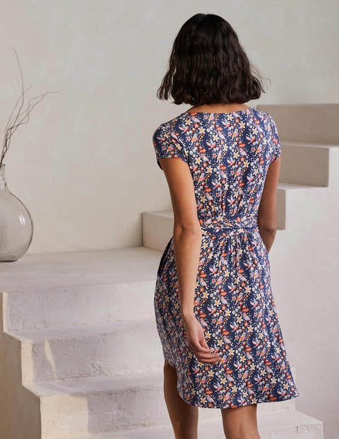 Amelie Jersey Dress - Night Blue, Pretty Bird Amelie Jersey Dress - Night Blue, Pretty Bird