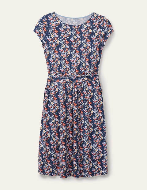 Amelie Jersey Dress - Night Blue, Pretty Bird Amelie Jersey Dress - Night Blue, Pretty Bird