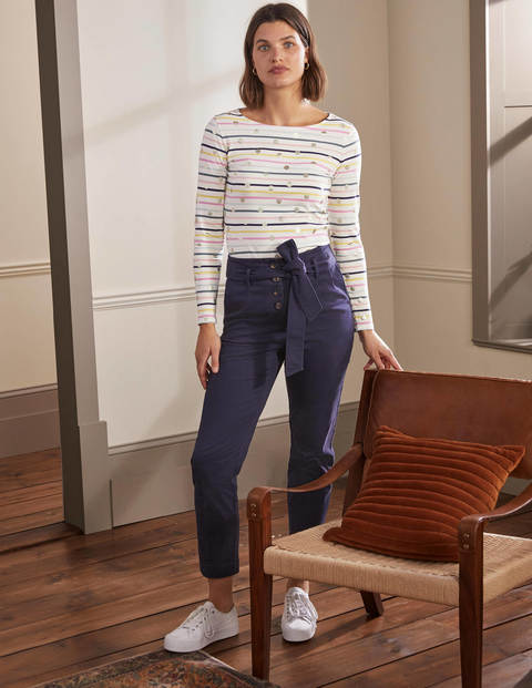 Long Sleeve Breton - Pastel Multistripe, Gold Spot Long Sleeve Breton - Pastel Multistripe, Gold Spot