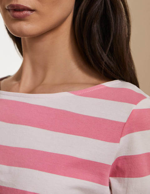 Long Sleeve Breton - Pink/ Red Oak Stripe Long Sleeve Breton - Pink/ Red Oak Stripe