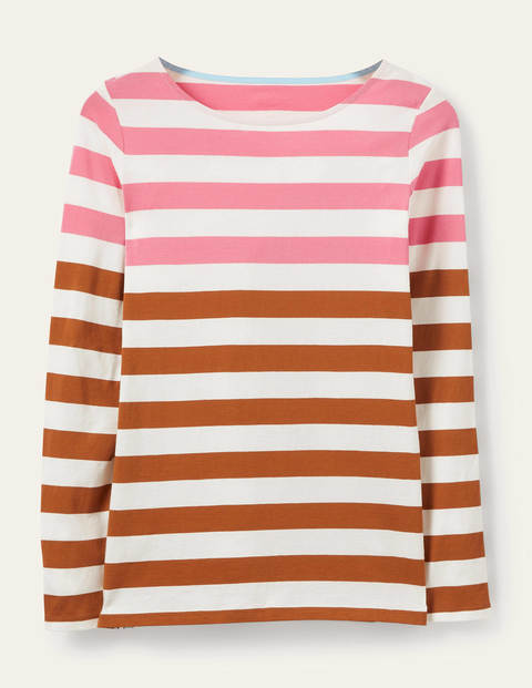 Long Sleeve Breton - Pink/ Red Oak Stripe Long Sleeve Breton - Pink/ Red Oak Stripe