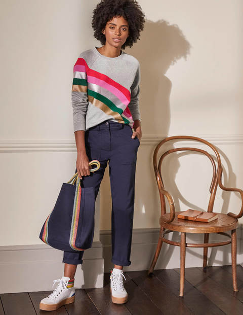 The Sweatshirt - Grey Marl, Rainbow Placement The Sweatshirt - Grey Marl, Rainbow Placement