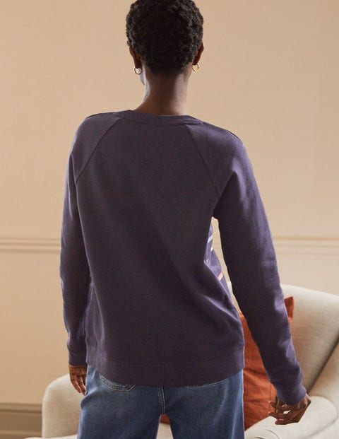 The Sweatshirt - Navy, Multi Foil Stripe The Sweatshirt - Navy, Multi Foil Stripe