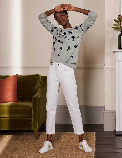 The Sweatshirt - Grey Marl, Leafy Bud The Sweatshirt - Grey Marl, Leafy Bud