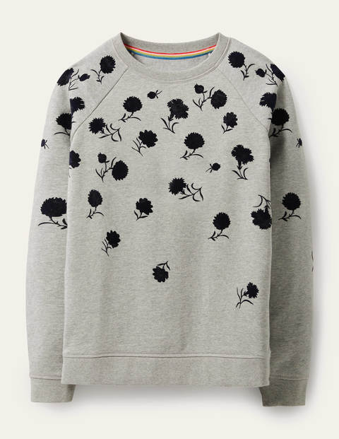The Sweatshirt - Grey Marl, Leafy Bud The Sweatshirt - Grey Marl, Leafy Bud