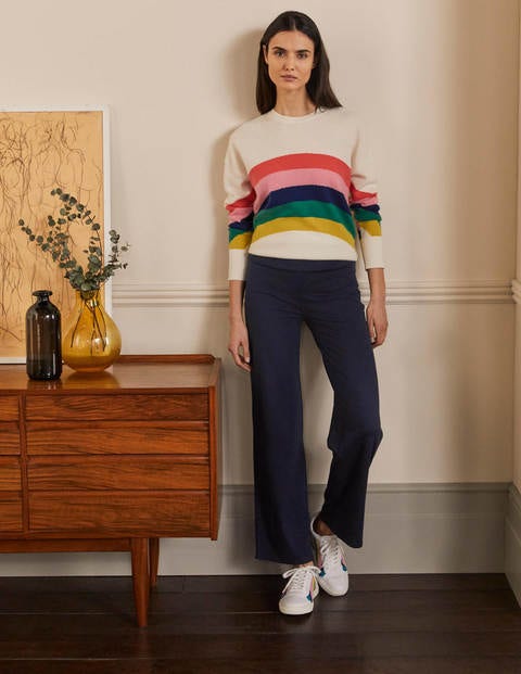 Jerseyhose mit weitem Bein - Navy Jerseyhose mit weitem Bein - Navy