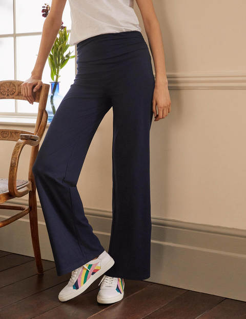 Jerseyhose mit weitem Bein - Navy Jerseyhose mit weitem Bein - Navy