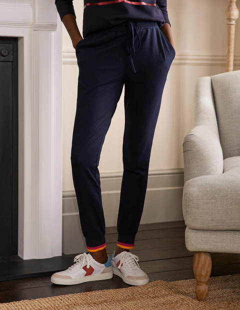 Cuffed Jersey Joggers - Navy Cuffed Jersey Joggers - Navy