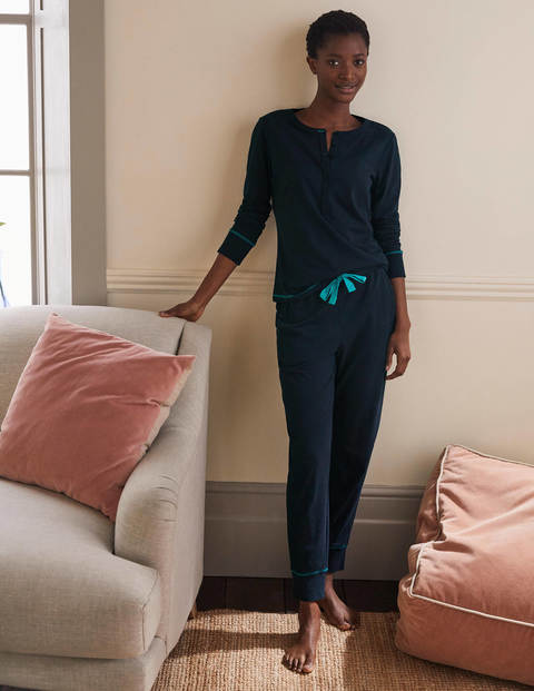 Alba Jersey Pajama Top - Navy Alba Jersey Pajama Top - Navy