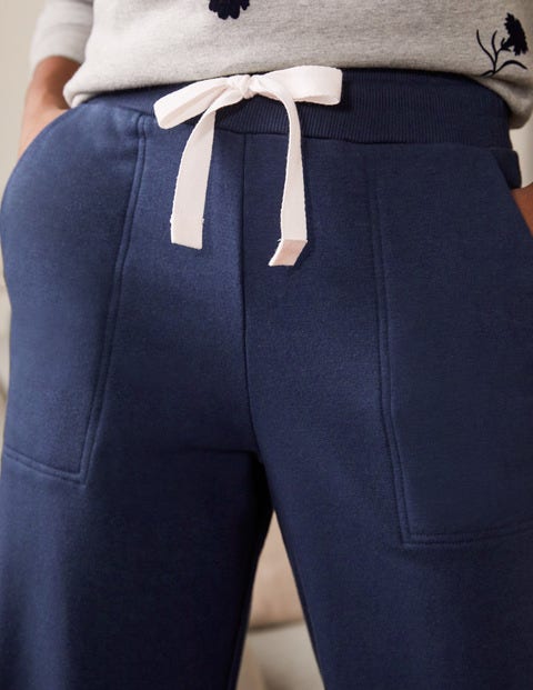 Thelma 7/8-Jogginghose aus Jersey - Navy Thelma 7/8-Jogginghose aus Jersey - Navy