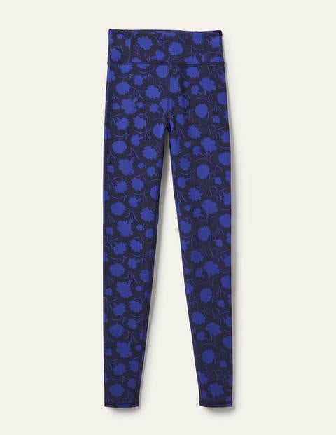 Jessica Active Leggings - Persian Blue, Leafy Bud Jessica Active Leggings - Persian Blue, Leafy Bud