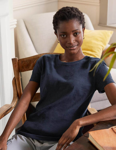 The Cotton Boyfriend Tee - Navy The Cotton Boyfriend Tee - Navy