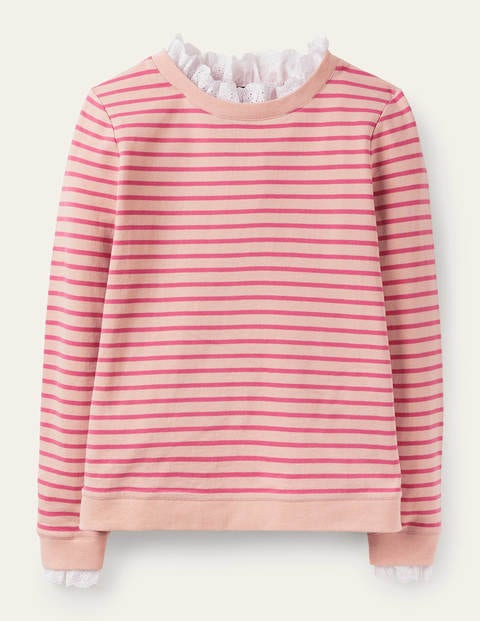 Holly Jersey Sweatshirt - Milkshake/ Vintage Cherry Holly Jersey Sweatshirt - Milkshake/ Vintage Cherry