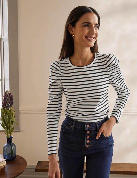 Imogen Bretonshirt - Naturweiß/Navy Imogen Bretonshirt - Naturweiß/Navy