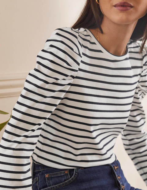 Imogen Bretonshirt - Naturweiß/Navy Imogen Bretonshirt - Naturweiß/Navy