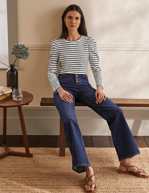 Imogen Bretonshirt - Naturweiß/Navy Imogen Bretonshirt - Naturweiß/Navy