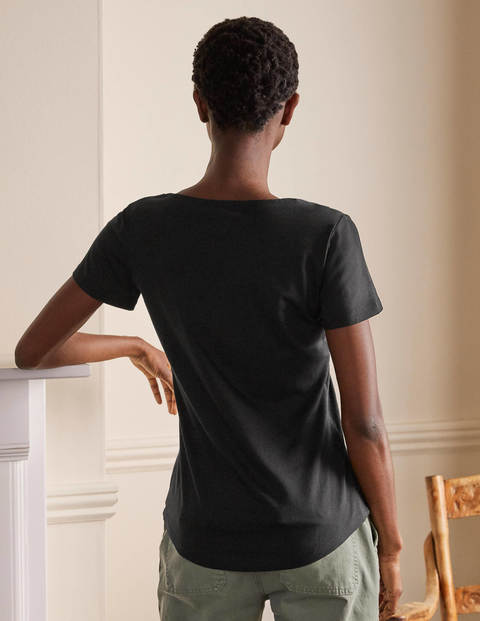 Supersoft Scoop Tee - Black Supersoft Scoop Tee - Black