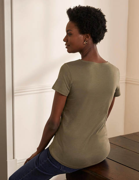Supersoft Scoop Tee - Classic Khaki Supersoft Scoop Tee - Classic Khaki