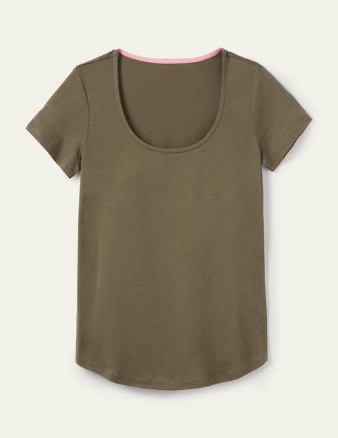 Supersoft Scoop Tee - Classic Khaki Supersoft Scoop Tee - Classic Khaki