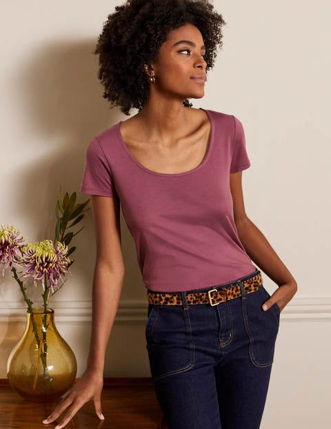 Supersoft Scoop Tee - Figgy Pudding Supersoft Scoop Tee - Figgy Pudding