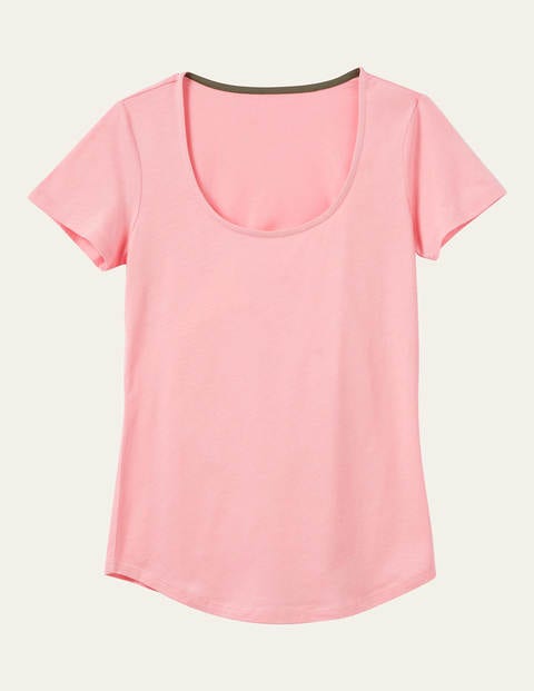 Superweiches T-shirt mit Rundhalsausschnitt - Kirschblütenrosa Superweiches T-shirt mit Rundhalsausschnitt - Kirschblütenrosa