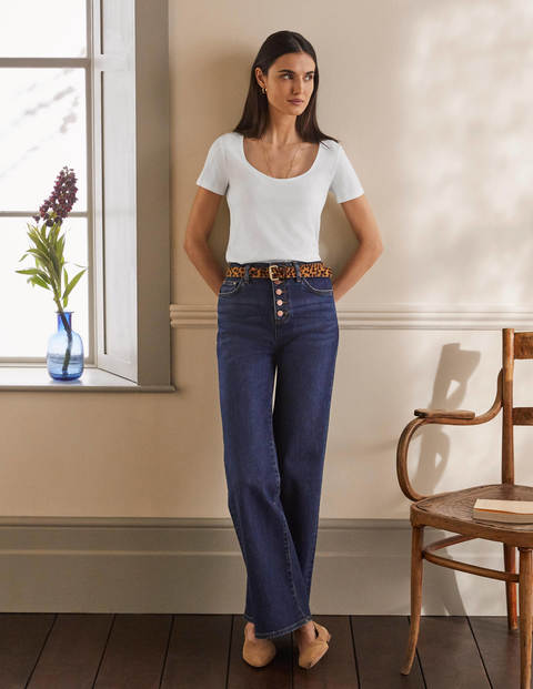 Supersoft Scoop Tee - White Supersoft Scoop Tee - White