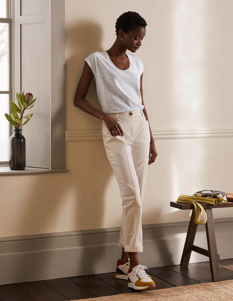 The Cotton Voop Tee - Ivory/Navy The Cotton Voop Tee - Ivory/Navy