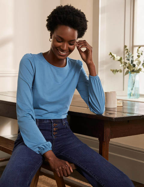 Supersoft Long Sleeve Tee - Azure Supersoft Long Sleeve Tee - Azure