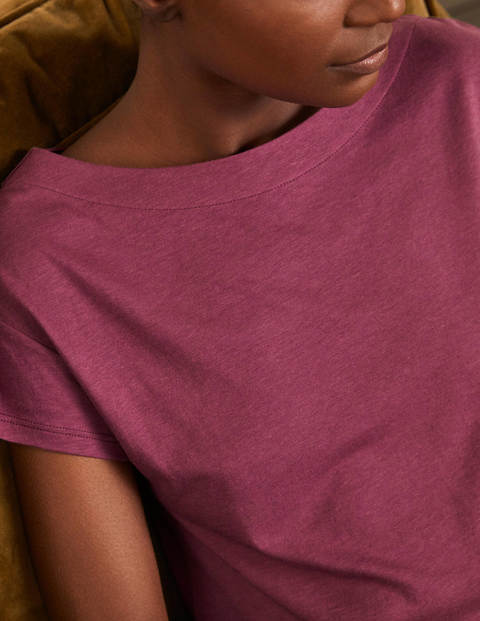 Supersoft Slash Neck Tee - Figgy Pudding Supersoft Slash Neck Tee - Figgy Pudding