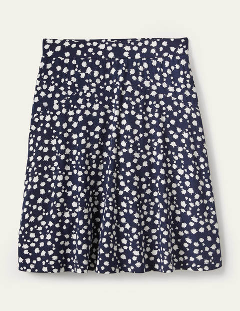 Julie Skirt - French Navy, Falling Bud Julie Skirt - French Navy, Falling Bud
