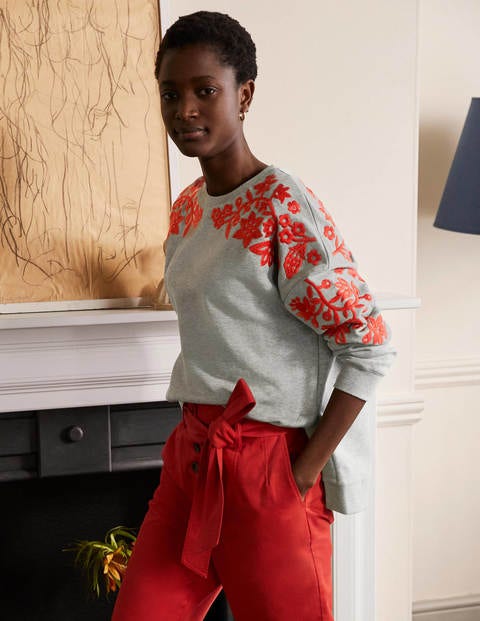 Jasmine Sweatshirt - Grau Meliert Jasmine Sweatshirt - Grau Meliert