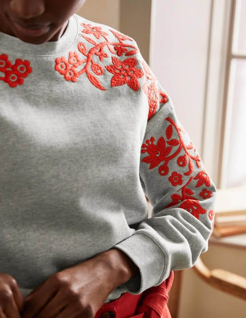 Jasmine Sweatshirt - Grau Meliert Jasmine Sweatshirt - Grau Meliert
