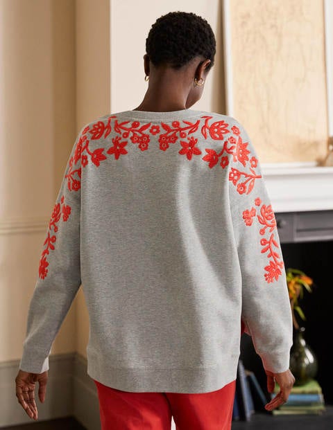 Jasmine Sweatshirt - Grau Meliert Jasmine Sweatshirt - Grau Meliert